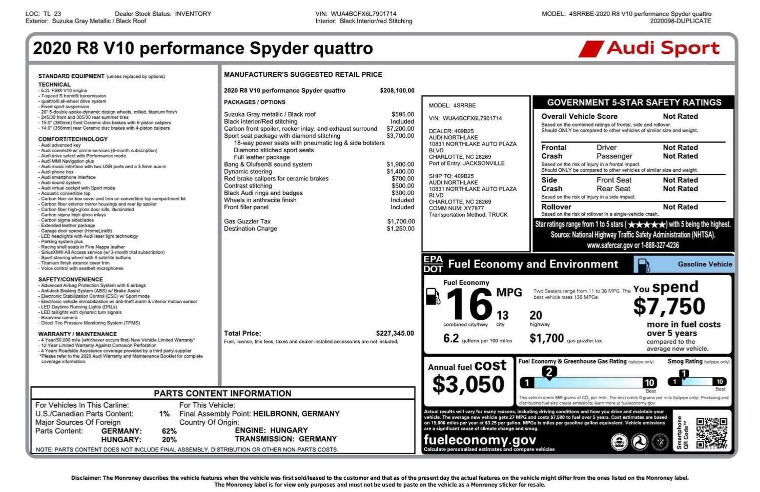 Used 2020 Audi R8 For Sale (6)