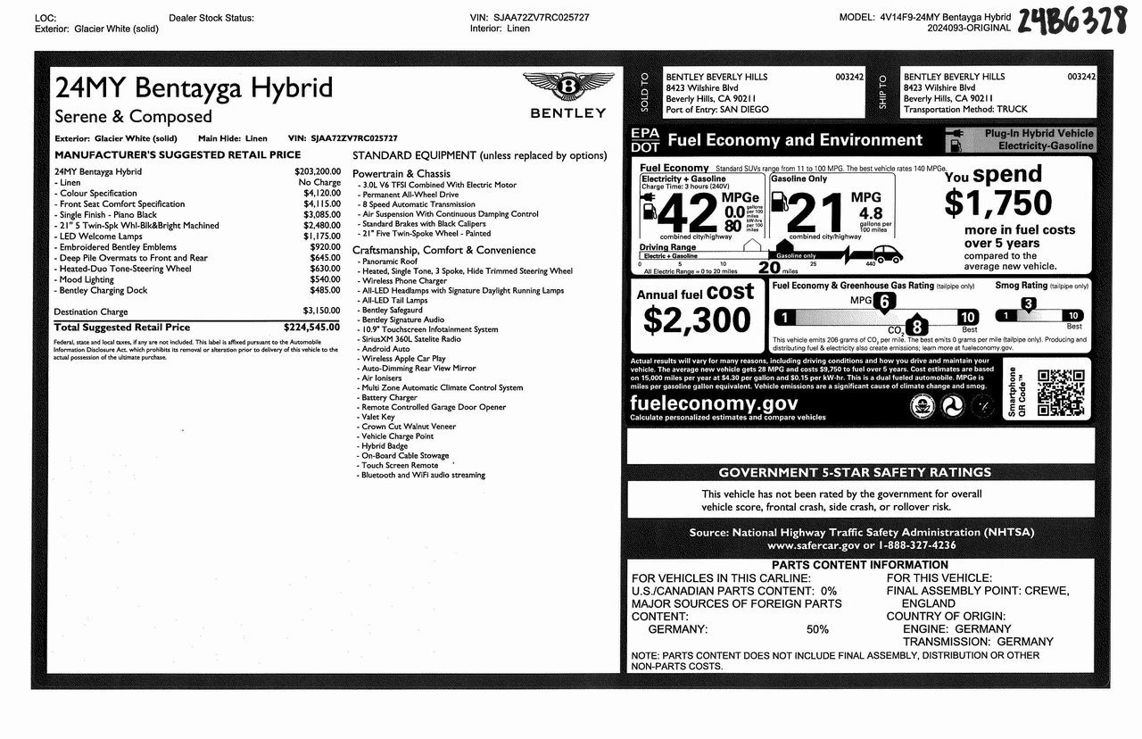 2024 Bentley Bentayga Hybrid For Sale (3)