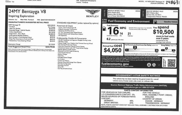 New 2024 Bentley Bentayga V8 For Sale (3)